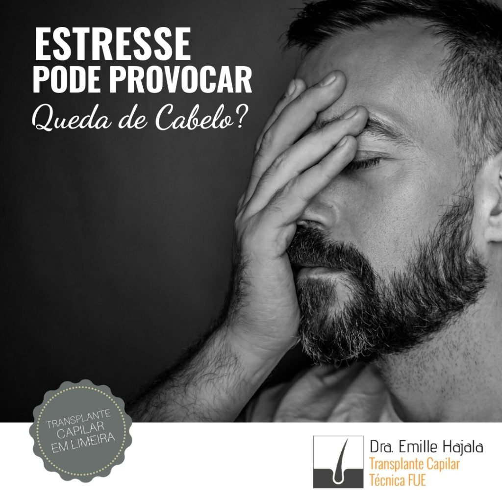 estresse pode provocar queda de cabelo
